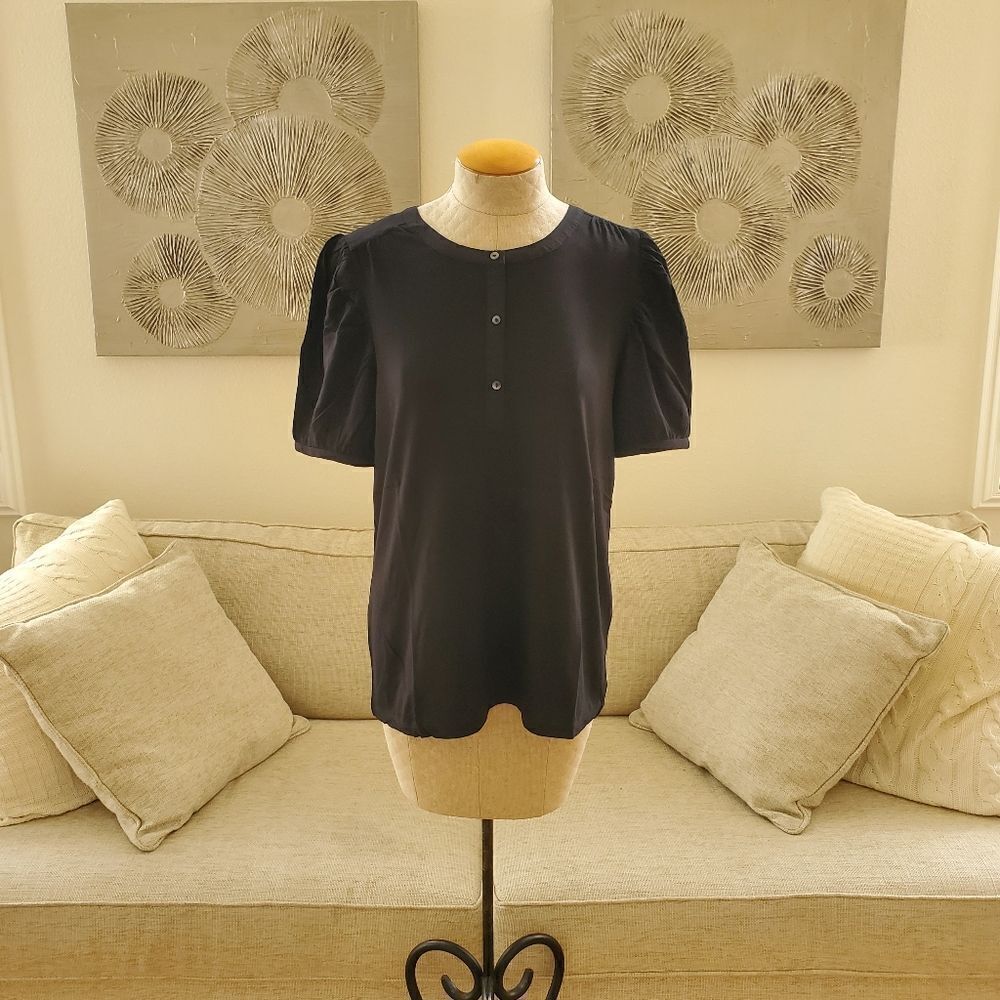 Style & Co Puff-Sleeve Top sz Lg - Picture 2 of 11